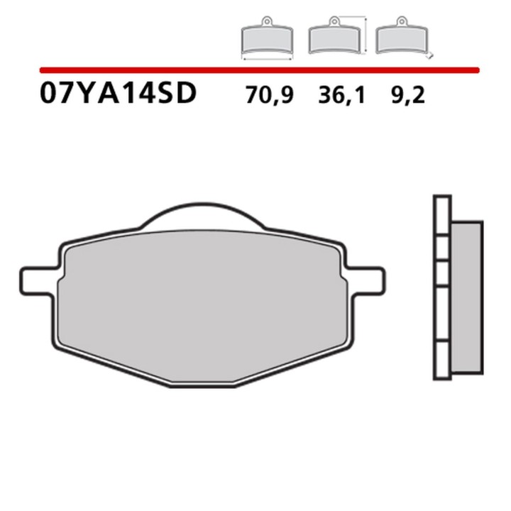 BREMBO 2026/05 klocki hamulcowe KH101 off road sinter sd (spiek metaliczny) (ece R90)