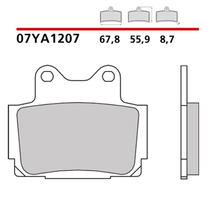 BREMBO 2026/05 klocki hamulcowe KH104 road / off road genuine carbon ceramic (półmetaliczne mieszanka oem)