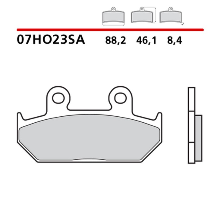 BREMBO 2026/05 klocki hamulcowe KH124 road sinter sa (spiek metaliczny) (ece R90)