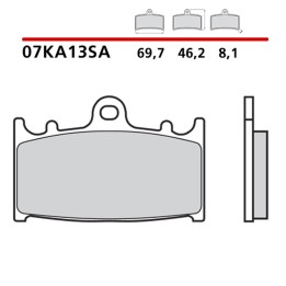 BREMBO 2026/05 klocki hamulcowe KH158 road sinter sa (spiek metaliczny) (ece R90)