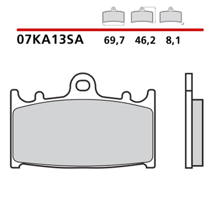 BREMBO 2026/05 klocki hamulcowe KH158 road sinter sa (spiek metaliczny) (ece R90)