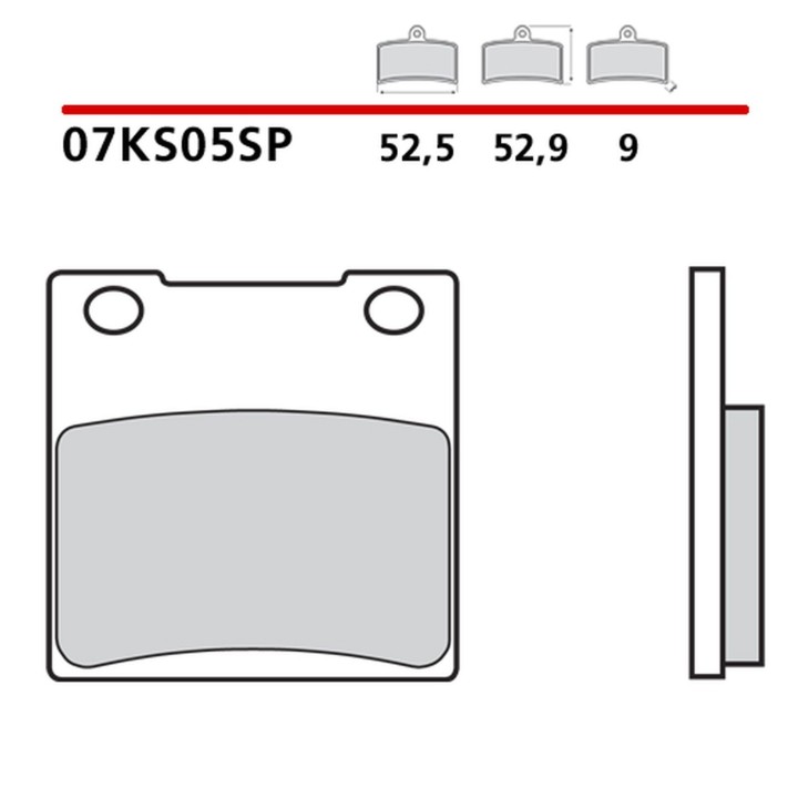 BREMBO 2026/05 klocki hamulcowe KH161 road sinter sp (spiek metaliczny) (ece R90)