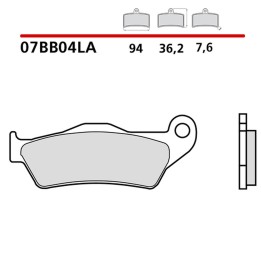 BREMBO 2026/05 klocki hamulcowe KH181 road sinter la (spiek metaliczny) (ece R90)