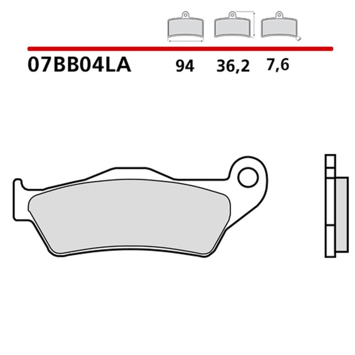 BREMBO 2026/05 klocki hamulcowe KH181 road sinter la (spiek metaliczny) (ece R90)