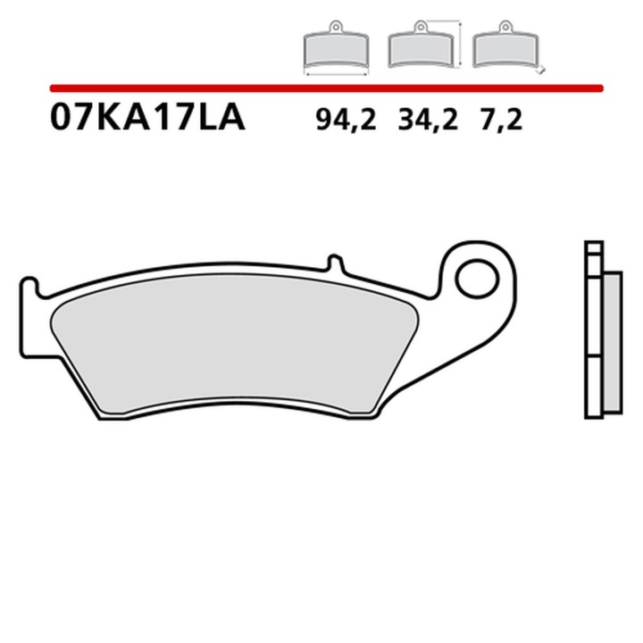 BREMBO 2026/05 klocki hamulcowe KH185 road sinter la (spiek metaliczny) (ece R90)