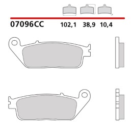 BREMBO 2026/05 klocki hamulcowe KH196 road / scooter carbon ceramic cc (półmetaliczne) (ece R90)
