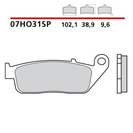 BREMBO 2026/05 klocki hamulcowe KH196 road sinter sp (spiek metaliczny) (ece R90)