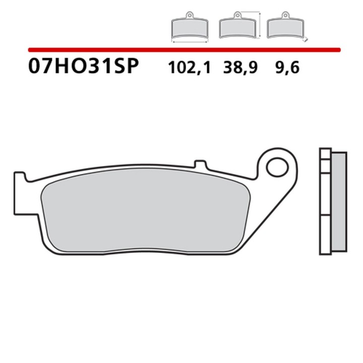 BREMBO 2026/05 klocki hamulcowe KH196 road sinter sp (spiek metaliczny) (ece R90)