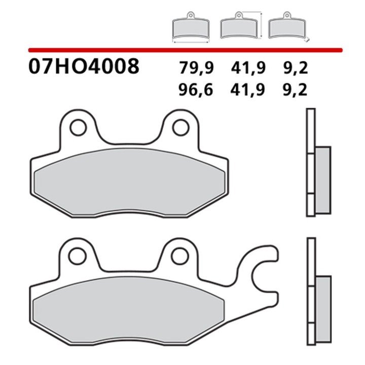 BREMBO 2026/05 klocki hamulcowe KH197 road / off road genuine carbon ceramic (półmetaliczne mieszanka oem)