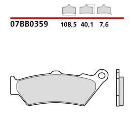BREMBO 2026/05 klocki hamulcowe KH209 road / off road genuine sinter (spiek metaliczny mieszanka oem)