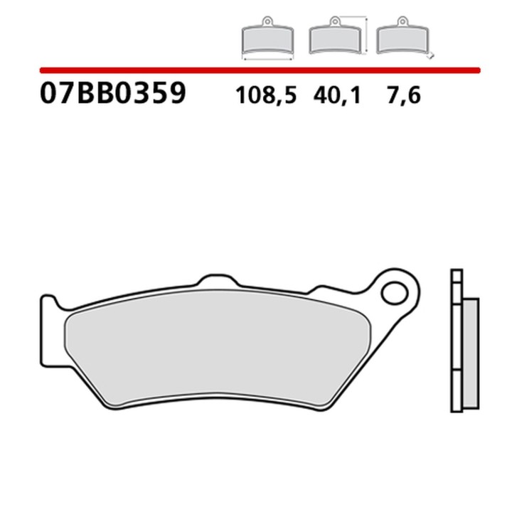 BREMBO 2026/05 klocki hamulcowe KH209 road / off road genuine sinter (spiek metaliczny mieszanka oem)