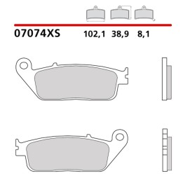 BREMBO 2026/05 klocki hamulcowe KH226 / KH142 road / scooter sinter xs (spiek metaliczny) (ece R90)