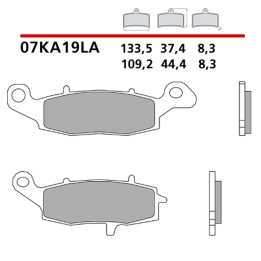BREMBO 2026/05 klocki hamulcowe KH229 road sinter la (spiek metaliczny) (ece R90)