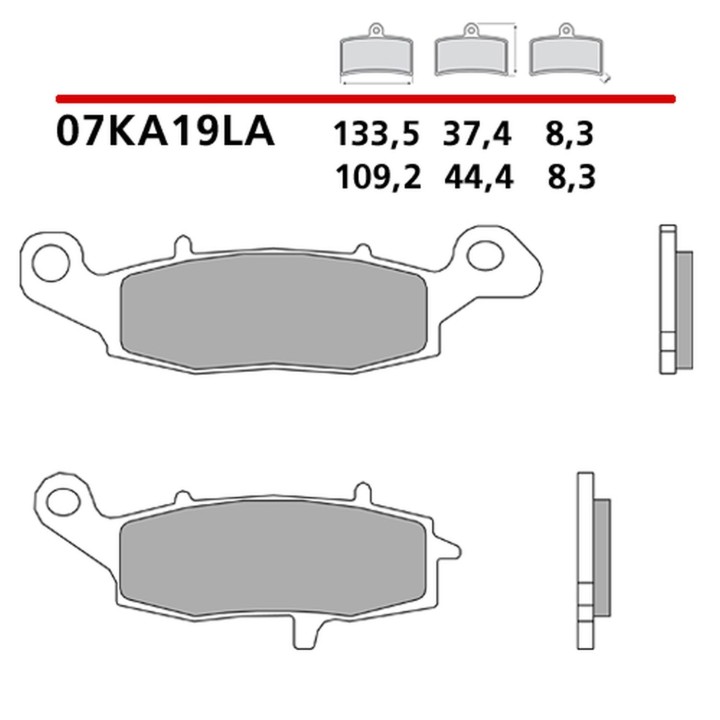BREMBO 2026/05 klocki hamulcowe KH229 road sinter la (spiek metaliczny) (ece R90)