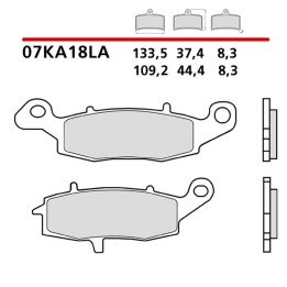 BREMBO 2026/05 klocki hamulcowe KH231 road sinter la (spiek metaliczny) (ece R90)
