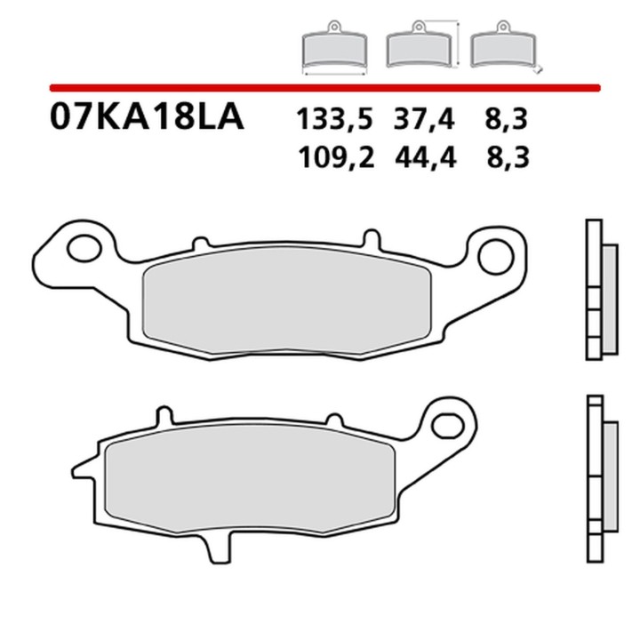 BREMBO 2026/05 klocki hamulcowe KH231 road sinter la (spiek metaliczny) (ece R90)