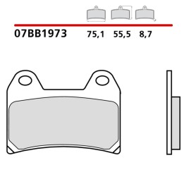 BREMBO 2026/05 klocki hamulcowe KH244 road / off road genuine sinter (spiek metaliczny mieszanka oem)