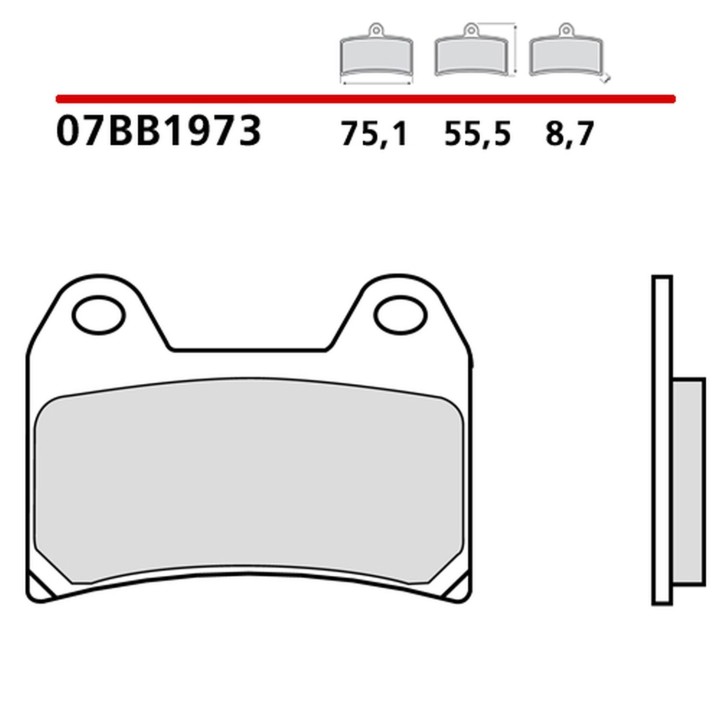 BREMBO 2026/05 klocki hamulcowe KH244 road / off road genuine sinter (spiek metaliczny mieszanka oem)