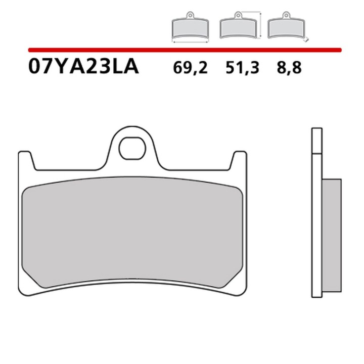 BREMBO 2026/05 klocki hamulcowe KH252 / KH380 road sinter la (spiek metaliczny) (ece R90)