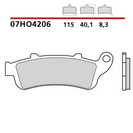 BREMBO 2026/05 klocki hamulcowe KH261 / KH281 road / off road genuine carbon ceramic (półmetaliczne mieszanka oem)