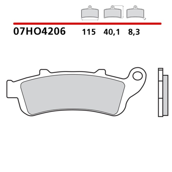 BREMBO 2026/05 klocki hamulcowe KH261 / KH281 road / off road genuine carbon ceramic (półmetaliczne mieszanka oem)