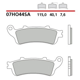 BREMBO 2026/05 klocki hamulcowe KH261 / KH281 road sinter sa (spiek metaliczny) (ece R90)