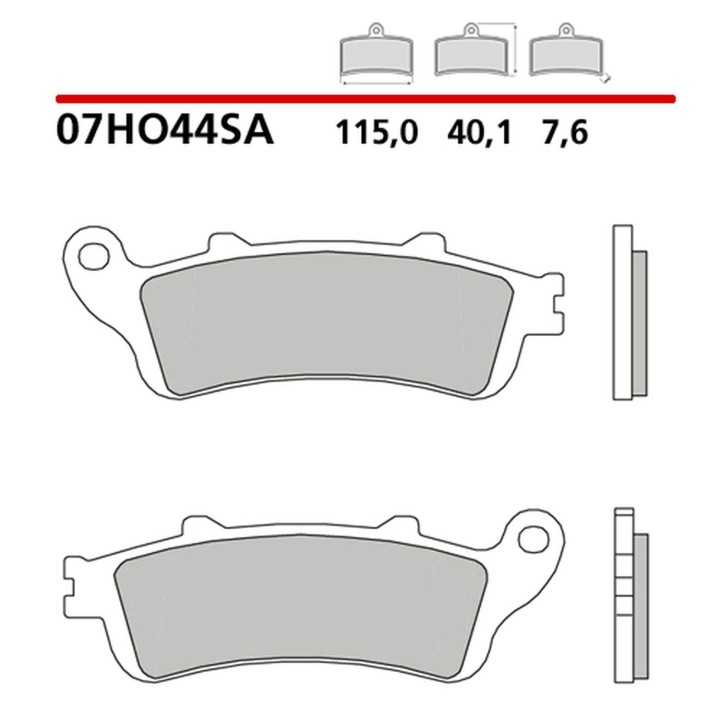 BREMBO 2026/05 klocki hamulcowe KH261 / KH281 road sinter sa (spiek metaliczny) (ece R90)