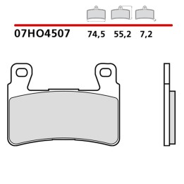 BREMBO 2026/05 klocki hamulcowe KH265 / KH296 road / off road genuine carbon ceramic (półmetaliczne mieszanka oem)