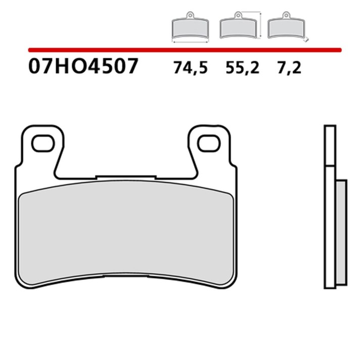 BREMBO 2026/05 klocki hamulcowe KH265 / KH296 road / off road genuine carbon ceramic (półmetaliczne mieszanka oem)