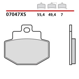 BREMBO 2026/05 klocki hamulcowe KH321 road / scooter sinter xs (spiek metaliczny) (ece R90)