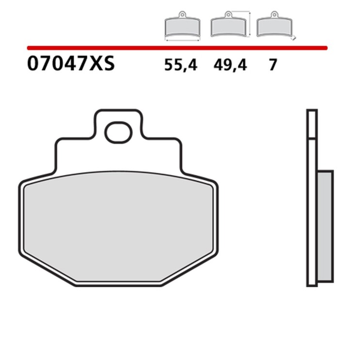 BREMBO 2026/05 klocki hamulcowe KH321 road / scooter sinter xs (spiek metaliczny) (ece R90)