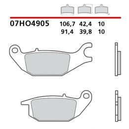 BREMBO 2026/05 klocki hamulcowe KH343 road / off road genuine carbon ceramic (półmetaliczne mieszanka oem)