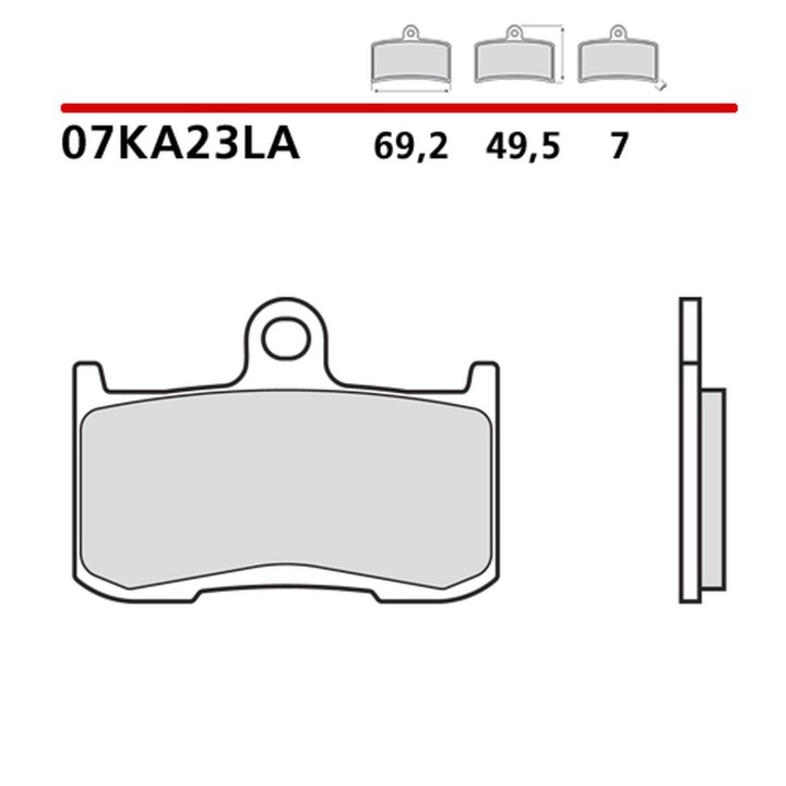 BREMBO 2026/05 klocki hamulcowe KH347 road sinter la (spiek metaliczny) (ece R90)