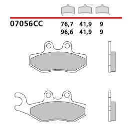 BREMBO 2026/05 klocki hamulcowe KH353 road / scooter carbon ceramic cc (półmetaliczne) (ece R90)