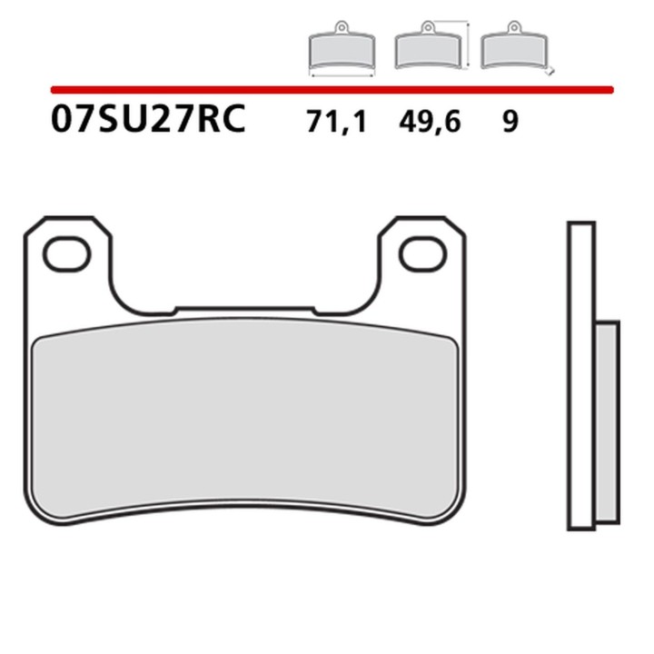 BREMBO 2026/05 klocki hamulcowe KH379 race carbon ceramic rc (półmetaliczne)