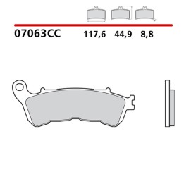 BREMBO 2026/05 klocki hamulcowe KH388 road / scooter carbon ceramic cc (półmetaliczne) (ece R90)