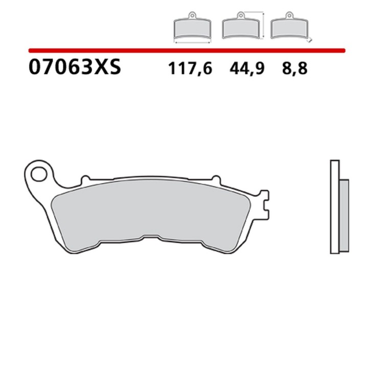 BREMBO 2026/05 klocki hamulcowe KH388 road / scooter sinter xs (spiek metaliczny) (ece R90)