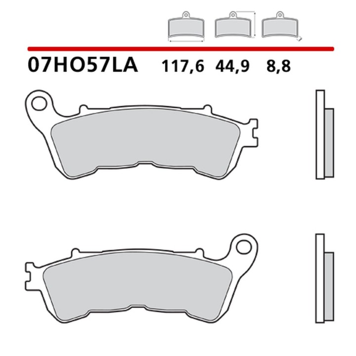 BREMBO 2026/05 klocki hamulcowe KH388 road sinter la (spiek metaliczny) (ece R90)