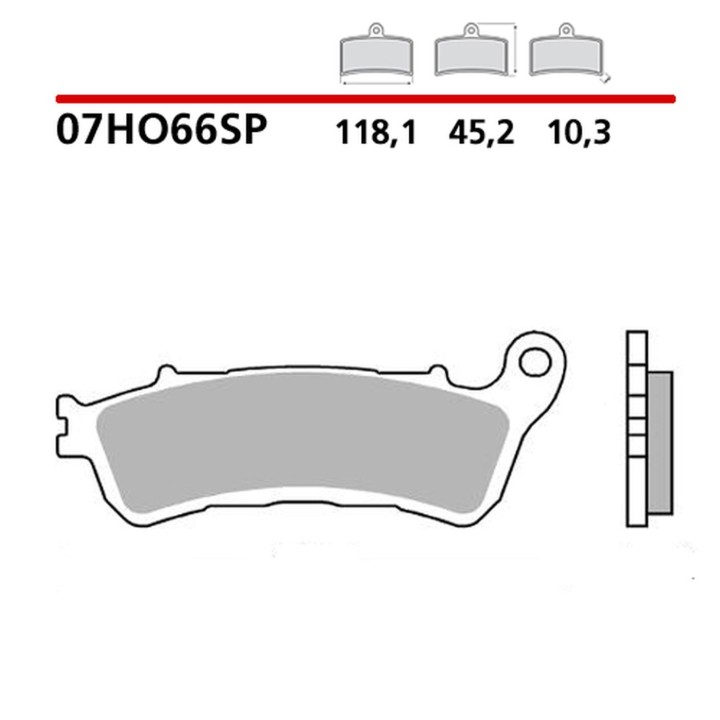 BREMBO 2026/05 klocki hamulcowe KH388/2 road sinter sp (spiek metaliczny) (ece R90)