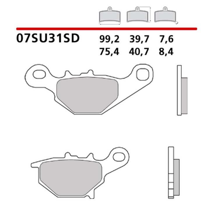 BREMBO 2026/05 klocki hamulcowe KH401 off road sinter sd (spiek metaliczny) (ece R90)