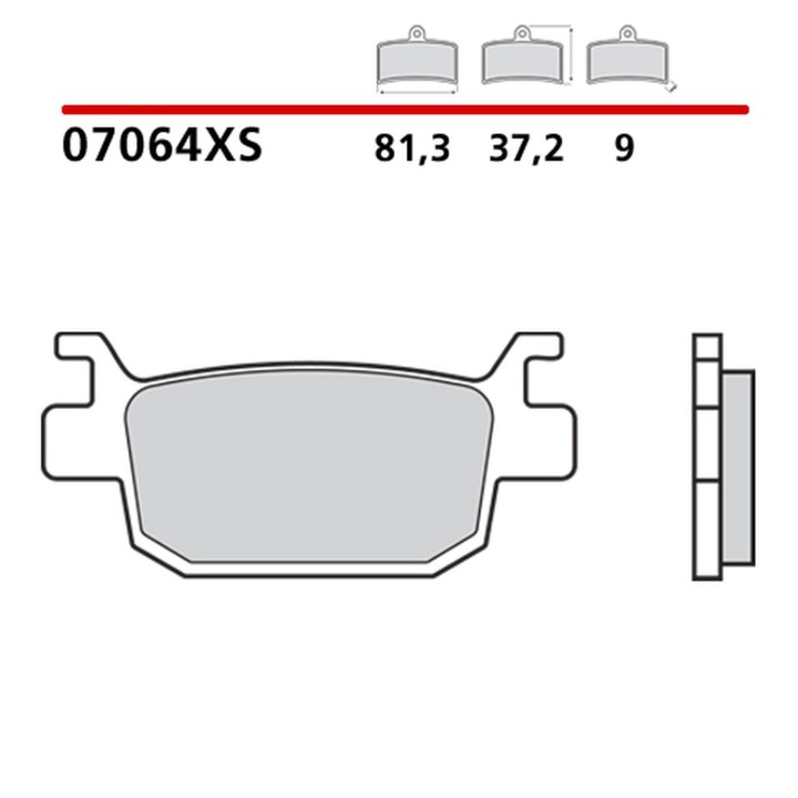 BREMBO 2026/05 klocki hamulcowe KH415 road / scooter sinter xs (spiek metaliczny) (ece R90)