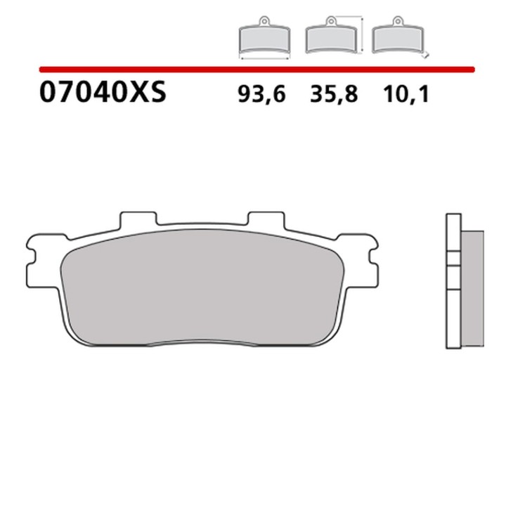 BREMBO 2026/05 klocki hamulcowe KH427 road / scooter sinter xs (spiek metaliczny) (ece R90)