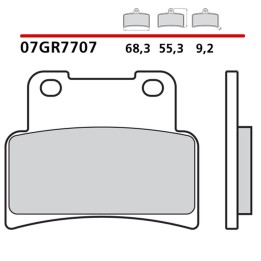 BREMBO 2026/05 klocki hamulcowe KH432 road / off road genuine carbon ceramic (półmetaliczne mieszanka oem)