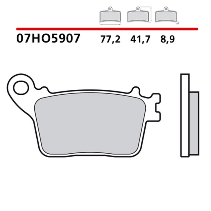 BREMBO 2026/05 klocki hamulcowe KH436 road / off road genuine carbon ceramic (półmetaliczne mieszanka oem)