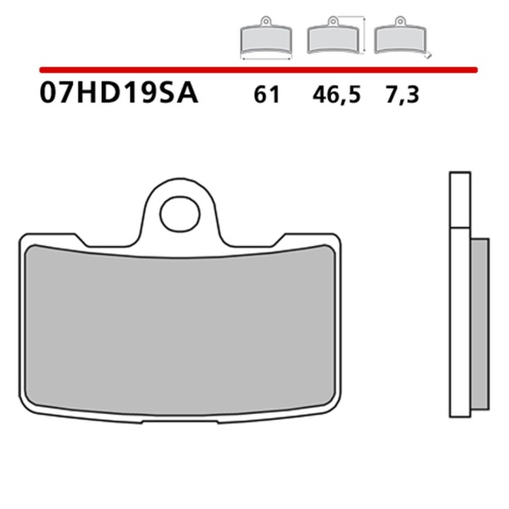 BREMBO 2026/05 klocki hamulcowe KH454 road sinter sa (spiek metaliczny) (ece R90)