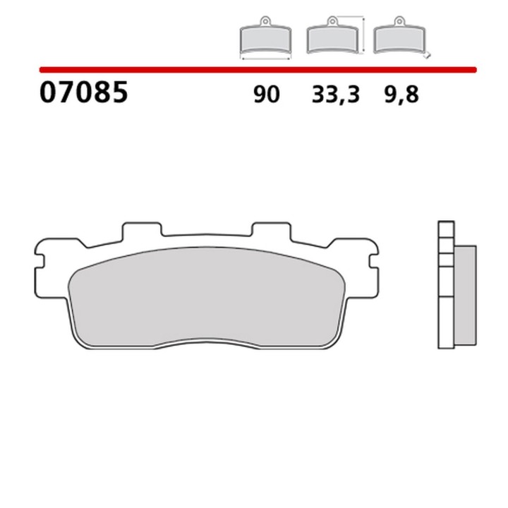 BREMBO 2026/05 klocki hamulcowe KH498 road / scooter carbon ceramic cc (półmetaliczne) (ece R90)