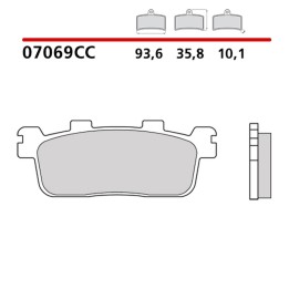 BREMBO 2026/05 klocki hamulcowe KH607 road / scooter carbon ceramic cc (półmetaliczne) (ece R90)