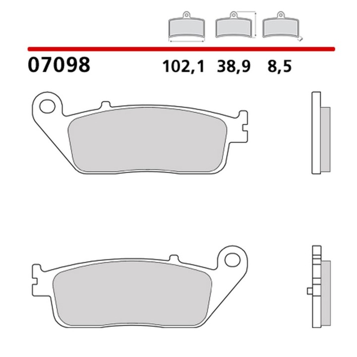 BREMBO 2026/05 klocki hamulcowe KH608 road / scooter carbon ceramic cc (półmetaliczne) (ece R90)