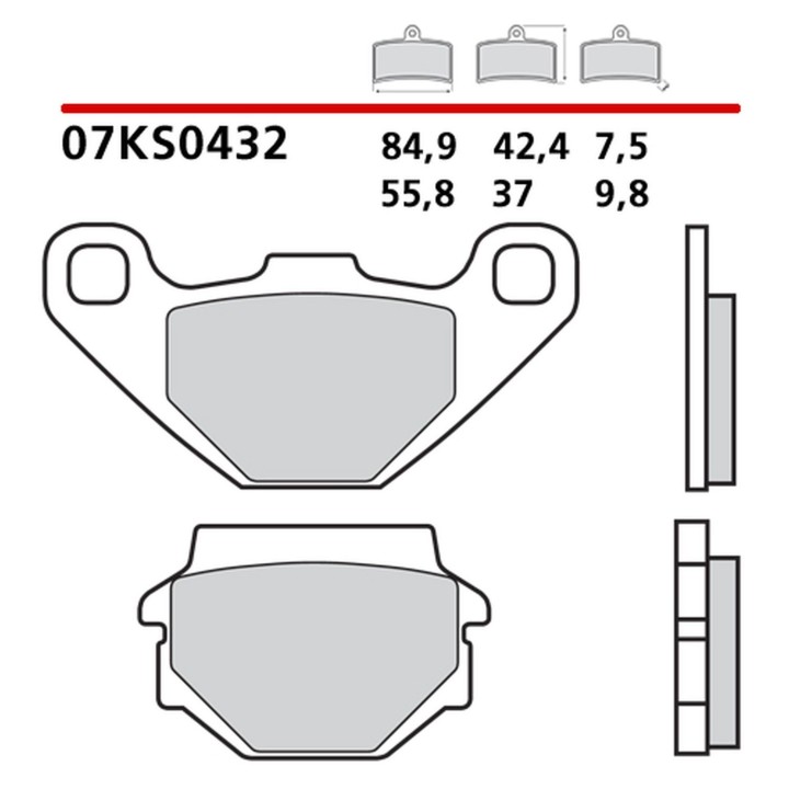 BREMBO 2026/05 klocki hamulcowe KH67 road / off road genuine carbon ceramic (półmetaliczne mieszanka oem)