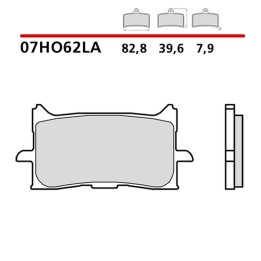 BREMBO 2026/05 klocki hamulcowe KH679 road sinter la (spiek metaliczny) (ece R90)